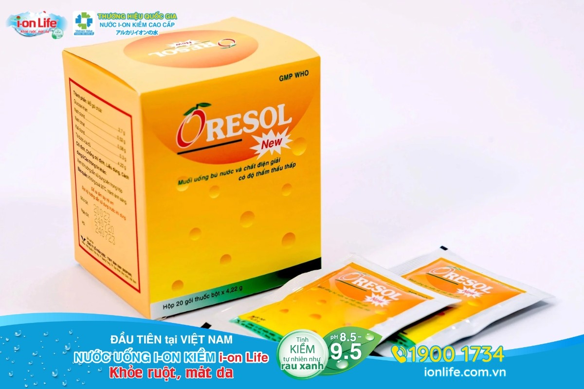 Oresol thức uống bổ sung điện giải khi bị tiêu chảy