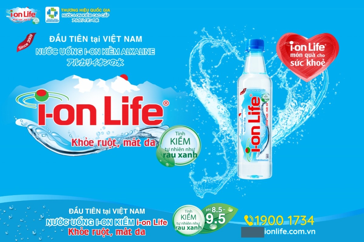 Nước ion kiềm i-on Life - Khoẻ Ruột, Mát Da, Món quà cho sức khỏe