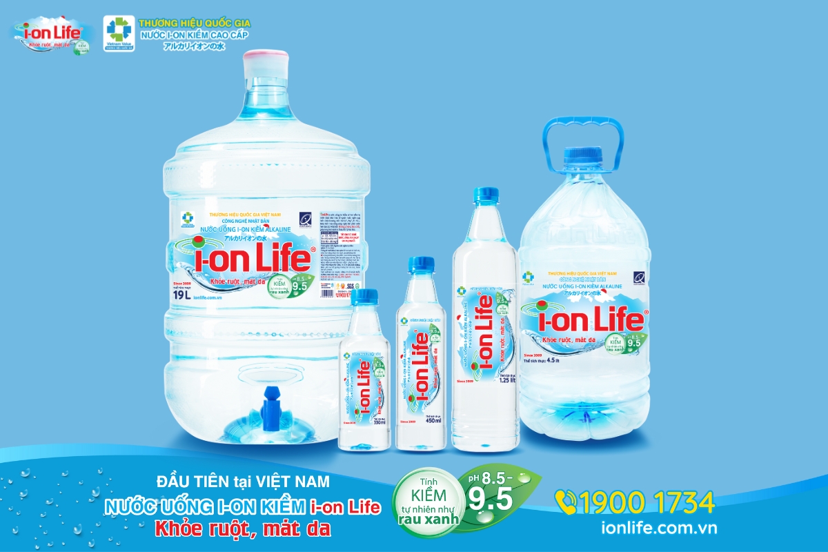 Nước ion kiềm i-on Life - Khoẻ Ruột, Mát Da, Món quà cho sức khỏe