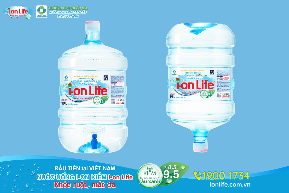 Nước ion kiềm i-on Life chứa nhiều khoáng chất tốt cho sức khỏe