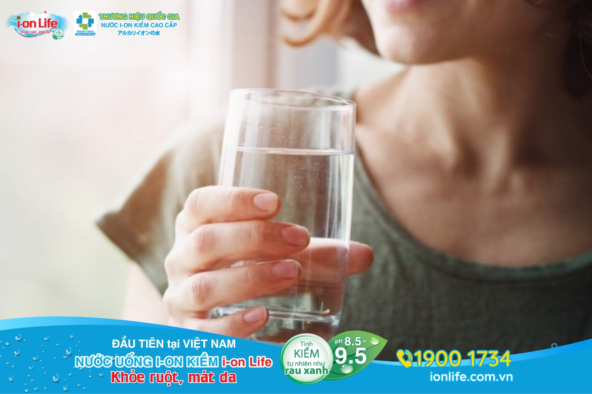 Nước ion kiềm hỗ trợ làm sạch đường ruột, cải thiện chức năng tiêu hóa