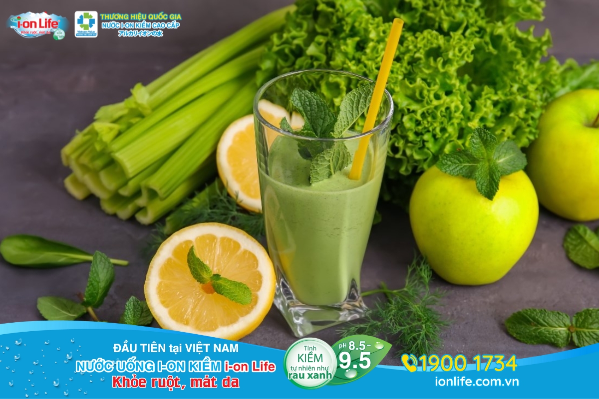 Nước ép rau quả bổ sung dưỡng chất nhanh và giúp hệ tiêu hóa nhẹ nhàng