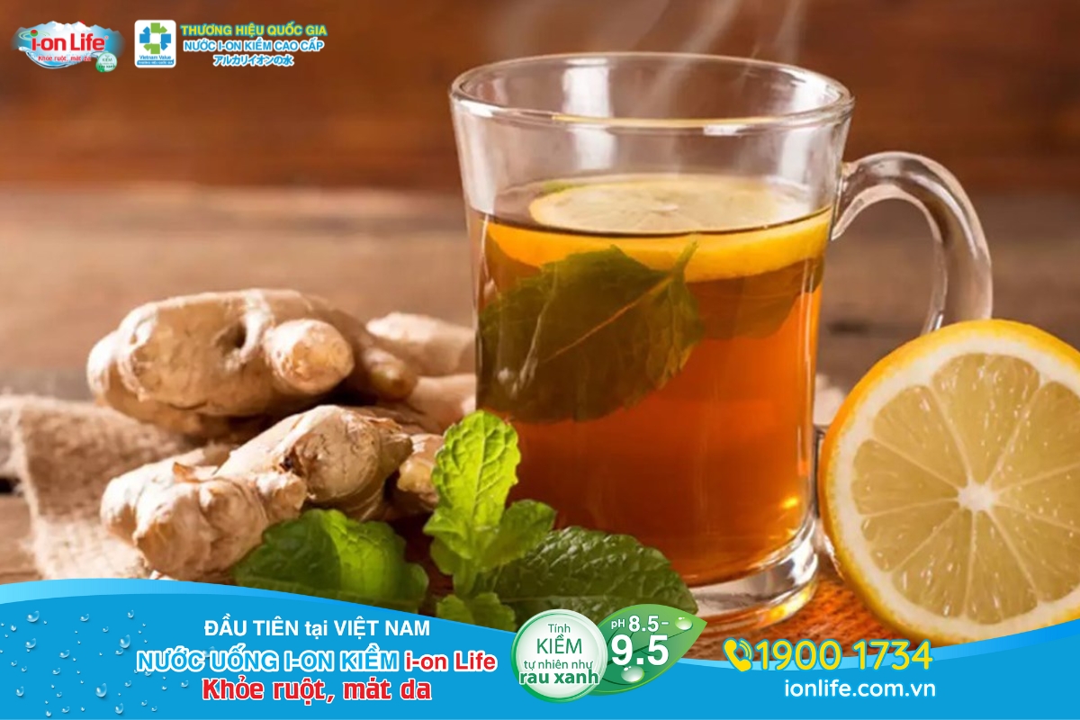 Trà gừng mang lại cảm giác ấm bụng và hỗ trợ tiêu hóa hiệu quả trong dịp lễ Tết